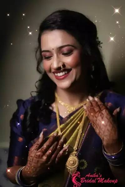 Maharashtrian engagement makeup in Kalyan