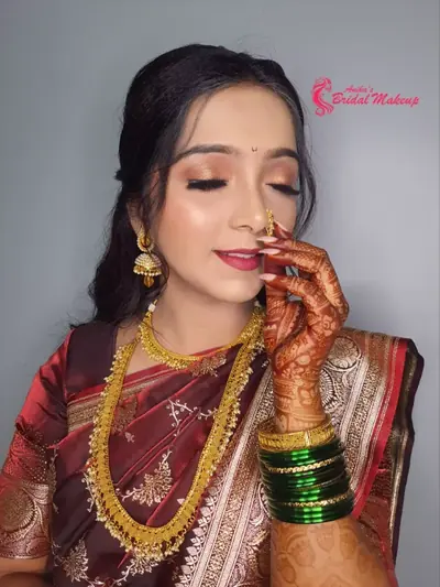 Maharashtrian engagement look in Mumbai